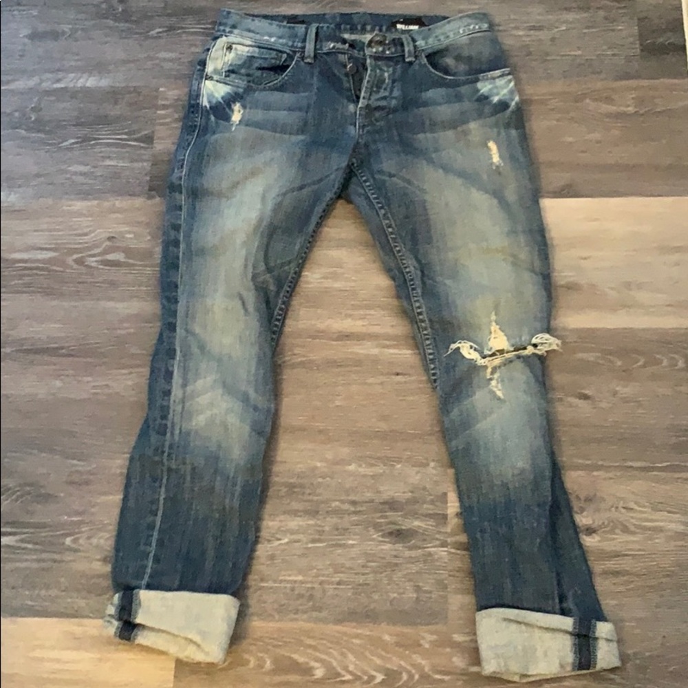 • William Rast Ripped Boyfriend Jeans  •